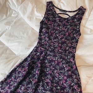 Rare Purple Floral Brandy Melville Dress